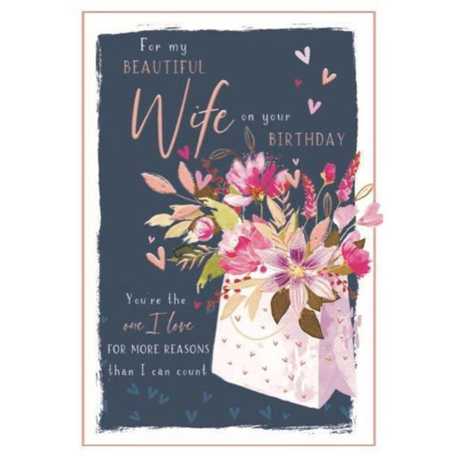 Picture of BEAUTIFUL WIFE BIRTHDAY CARD